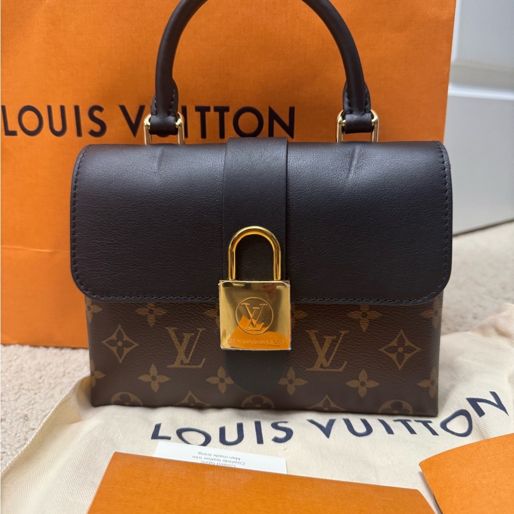 Louis Vuitton Black and Brown Handbag